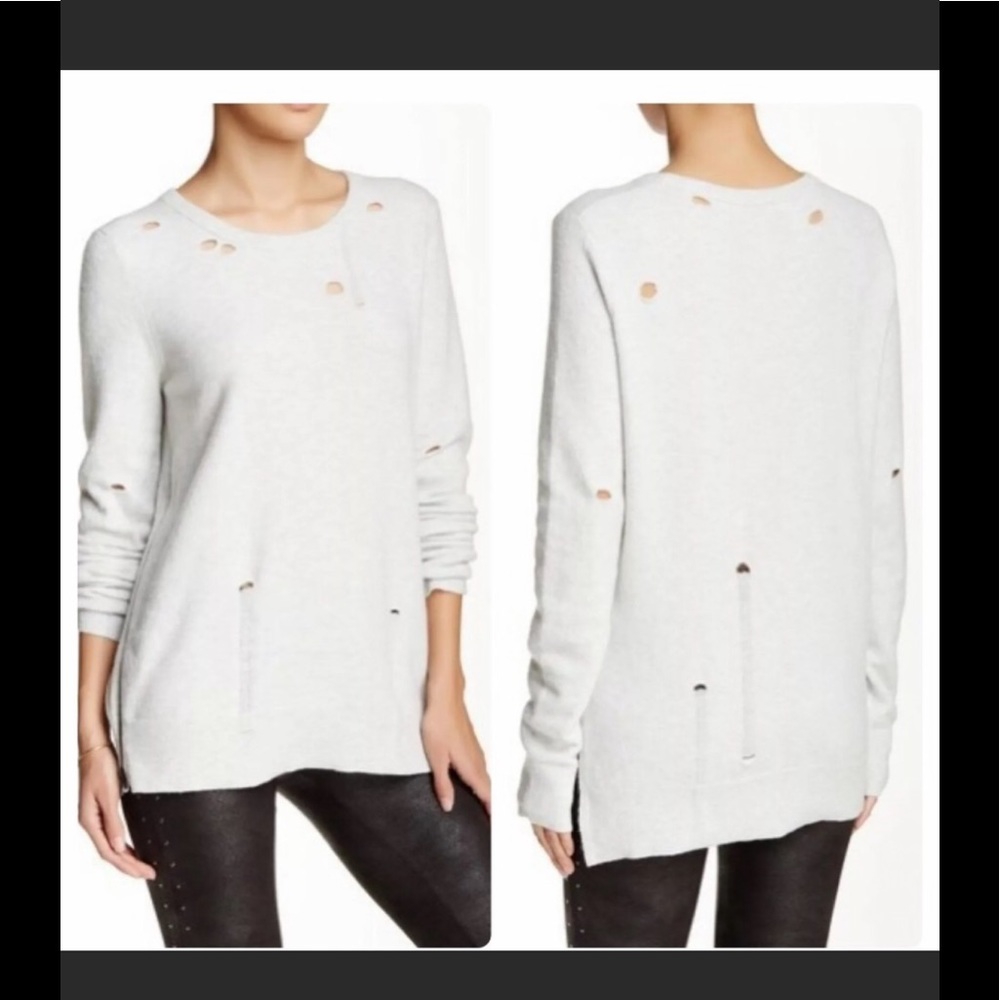 Pam & Gela Distressed Sweater ( Final Sale)